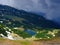 Galcescu glacier lake in Parang mountains