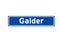 Galder isolated Dutch place name sign. City sign from the Netherlands.