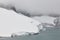 Galdhopiggen glacier. Jotunheimen national park. Route 55. Norwegian winter
