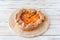 Galette with apricot.