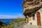 Galician Cave St. Nicholas Monastery located on bank of the Dniester river in Halytsya village, Chernivtsi region, Ukraine