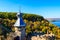 Galician Cave St. Nicholas Monastery located on bank of the Dniester river in Halytsya village, Chernivtsi region, Ukraine