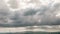 Galilee mountains Nazareth view, during sunny day time lapse with beautiful clouds running above Israeli fields