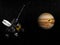 Galileo observing comet Shoemaker-Levy 9 crashing into Jupiter -