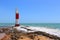 Galinhos Lighthouse, Beautiful tranquility and unique scenery, Galinhos - RN, Brazil.