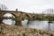 GALISTEO, SPAIN - March 20, 2010: Galisteo bridge in Via de la Plata way