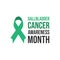Gallbladder and bile duct cancer awareness month vector