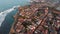 Galle Dutch Fort in Sri Lanka aerial footage