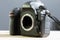 Galle, Sri Lanka - 02 17 2021: Nikon D850 full-frame DSLR front view, without a lens, 35mm BSI CMOS sensor exposed, metal mount,