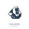 galleon icon in trendy design style. galleon icon isolated on white background. galleon vector icon simple and modern flat symbol