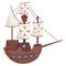 galleon ship cartoon