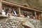 Galleries of tau-tau on balcony in Londa. Tana Toraja, South Sulawesi, Indonesia