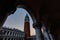 Gallery corridor campanile tower San Marco, Venice, Venezia, Italia, Italy