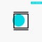 Gallery, Instagram, Sets, Timeline turquoise highlight circle point Vector icon
