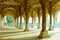 Gallery of pillars at Agra Fort