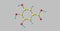 Gallic acid molecular structure isolated on grey