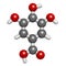 Gallic acid trihydroxybenzoic acid molecule. Present in many plants, including oak, tea and sumac. Both in the free form and is.