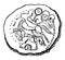 Gallic Coin vintage illustration
