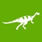 Gallimimus dinosaur icon green