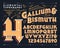 Gallium & Bismuth Custom Typeface