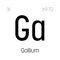 Gallium, Ga, periodic table element