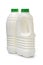 Gallon milk bottle with green cap