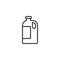 Gallon of milk line icon