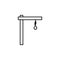 gallows icon. Element of Halloween for mobile concept and web apps icon. Thin line icon for website design and development, app