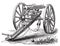 Galting gun vintage engraving