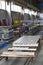 Galvanized profiled steel sheets in packs