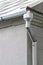 Galvanized rain water downspout