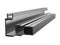 Galvanized steel channel. Metal products. 3d illustration