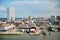 Galveston, Texas/USA - Mar 27, 2016: Port city view from the cruise ship