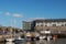 Galway port harbour. Small ships,