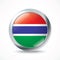 Gambia flag button