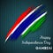 Gambia Independence Day Patriotic Design.