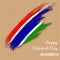 Gambia Independence Day Patriotic Design.