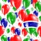 Gambia Independence Day Seamless Pattern.