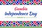 Gambia Independence Day wallpaper with colorful traditional style design and greetings text
