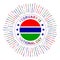 Gambia national day badge.