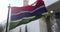 The Gambia national flag waving.  Government politics and country news illustration