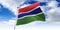 Gambia - waving flag - 3D illustration