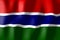 Gambia - waving flag - 3D illustration