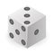 Gamble dice icon, isometric style