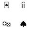 Gamble icon set