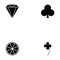 Gamble icon set