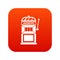 Gamble machine icon digital red