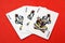 Gambling cards. Game. Joker playing cards