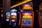 Gambling in the night & wins by Las Vegas. Nevada..