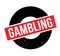 Gambling rubber stamp